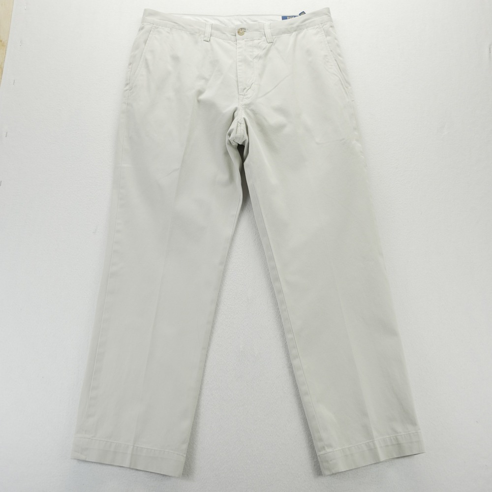 Polo Ralph Lauren Classic Fit Chino Pants Mens 34x30 Beige Cotton Twill Straight